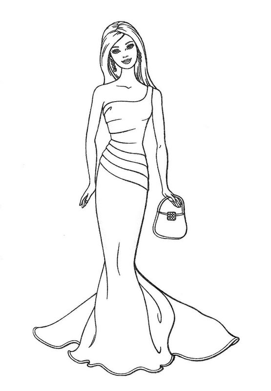 Une robe fashion avec un sac a main