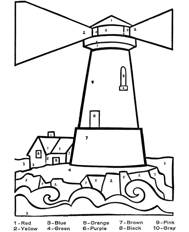 Le phare guide les bateaux en mer