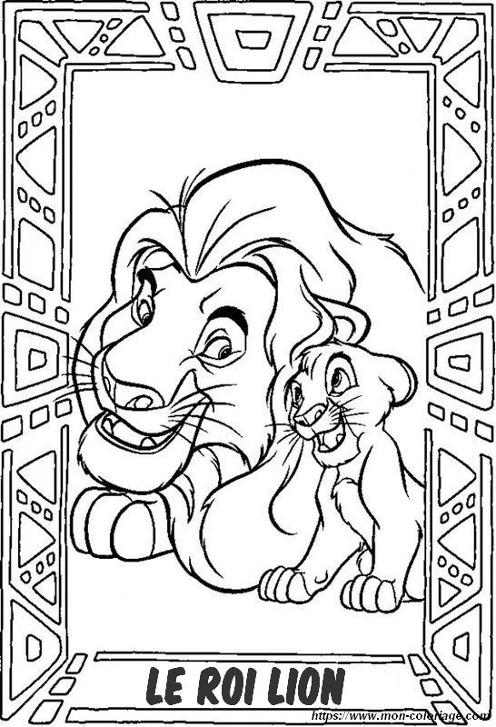 Mufasa et Simba du Roi Lion