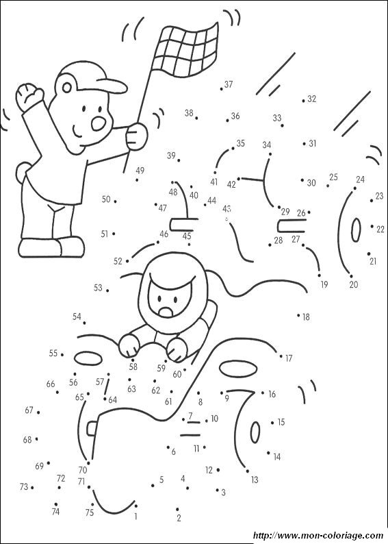 Coloriage de Points à relier dessin relier des points 9 à img id img=4959