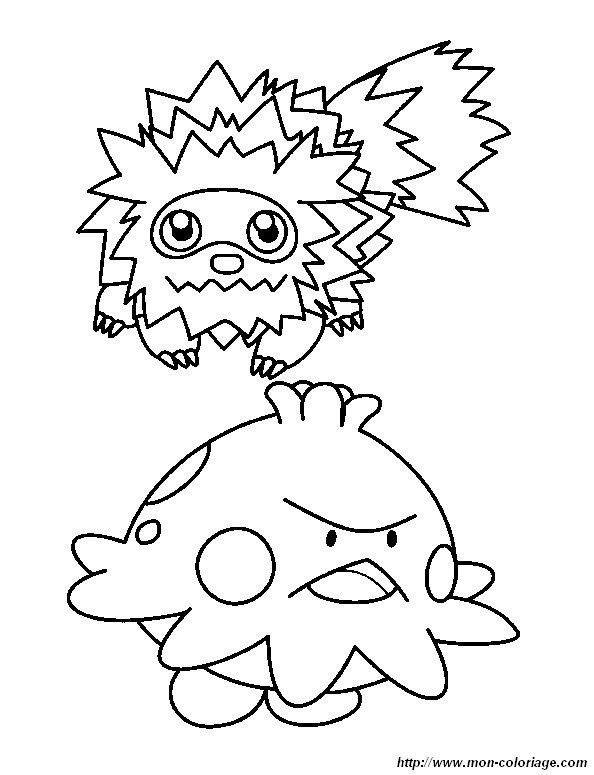 coloriage pokemon zigzaton balignon  