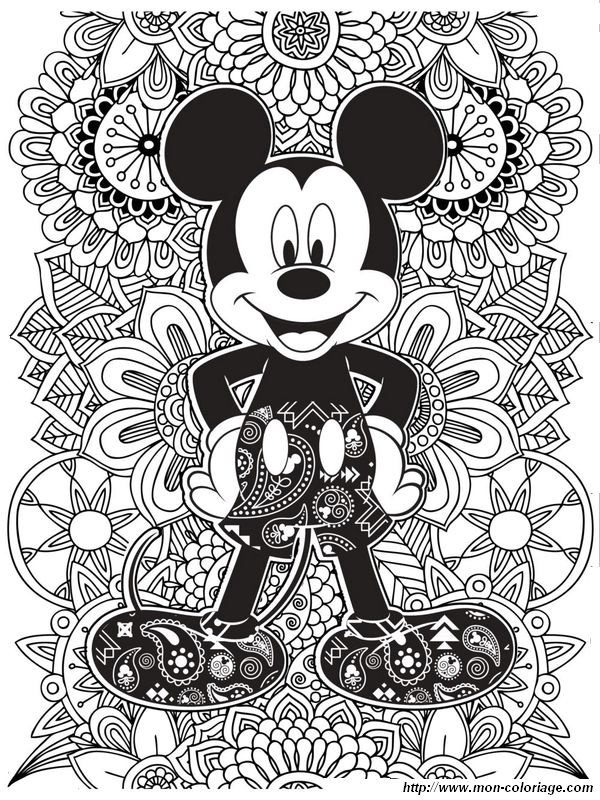 Un beau coloriage de Mickey