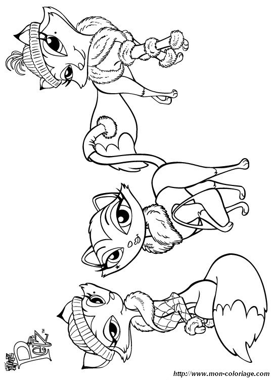 coloriage bratz petz 001