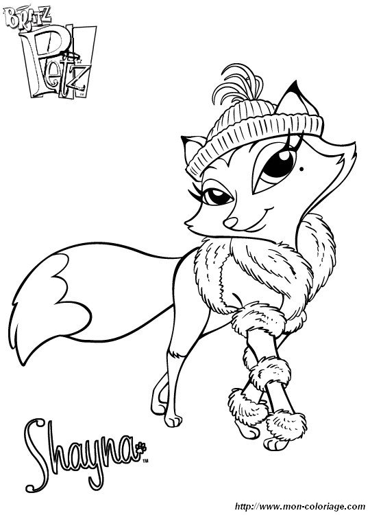 coloriage bratz petz 010