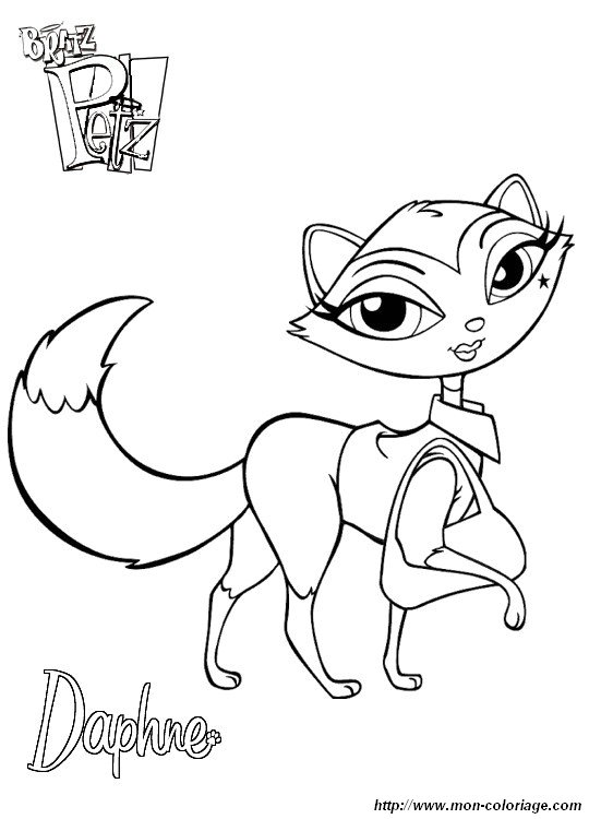 coloriage bratz petz 012