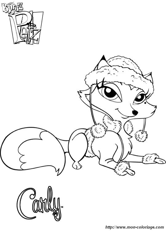 coloriage bratz petz 014