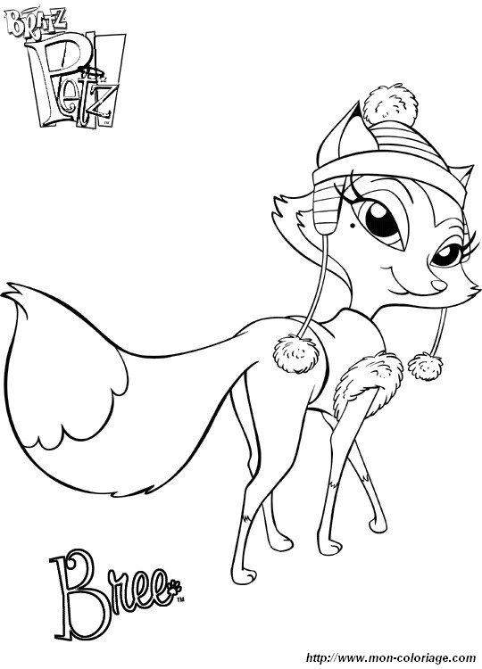 coloriage bratz petz 016