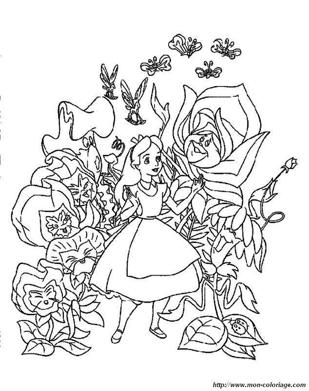 Alice dans un jardin magique