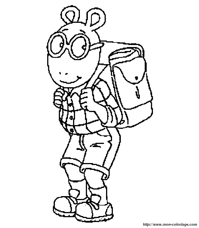 Coloriage De Sac A Dos