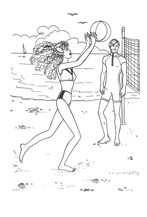 Du volley ball sur la plage de sable