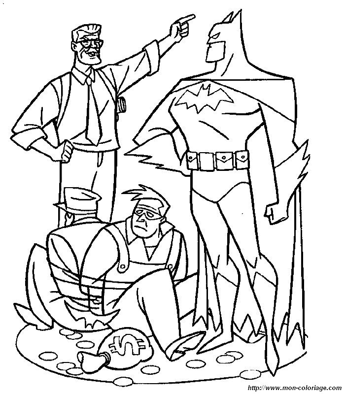 Coloriage de Batman, dessin 002 à colorier