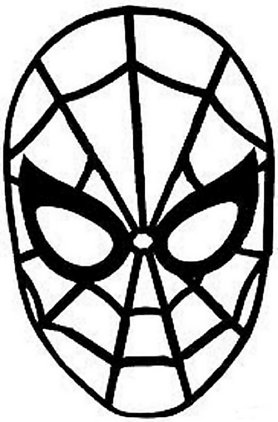 masque spiderman a colorier dÃ©coupage a imprimer  Masken zum ausmalen, Spider  man party, Spiderman kuchen