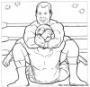 coloriage wwe