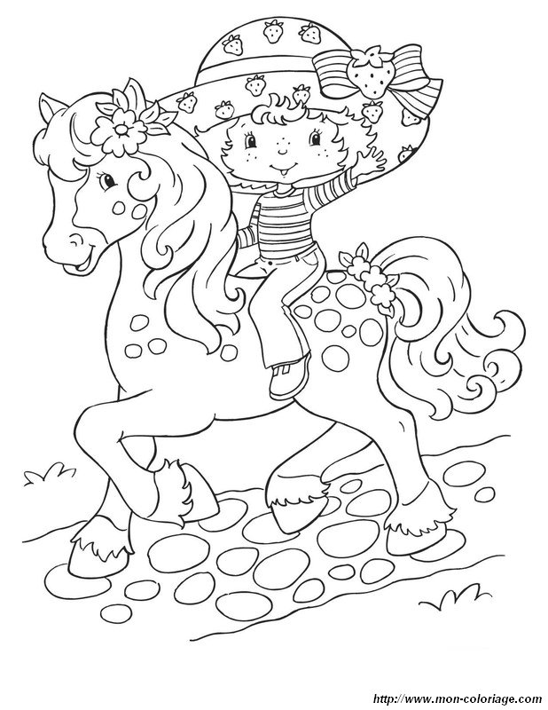 charlotte aux fraises a cheval