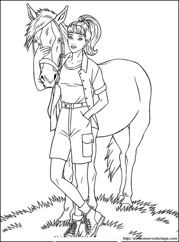 barbie et son joli cheval