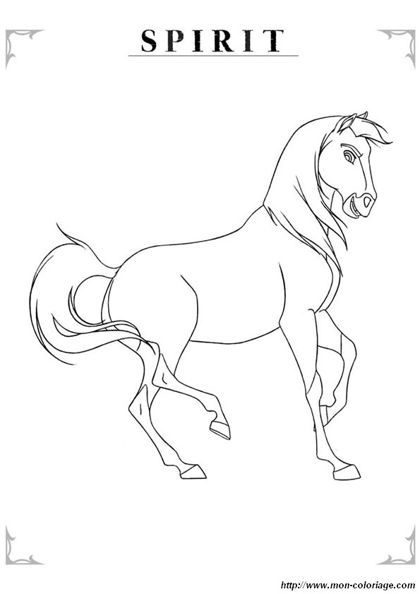 coloriage cheval