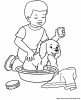 il aime prendre son bain