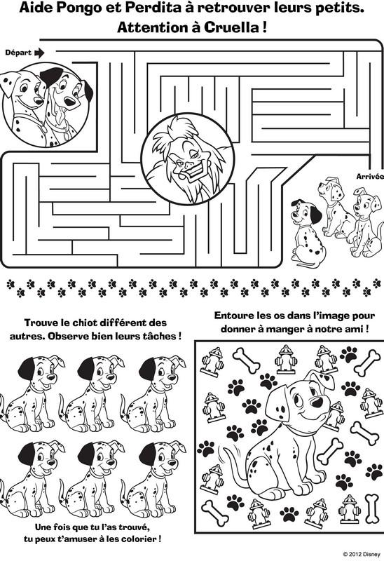 labyrinthe 101 dalmatiens