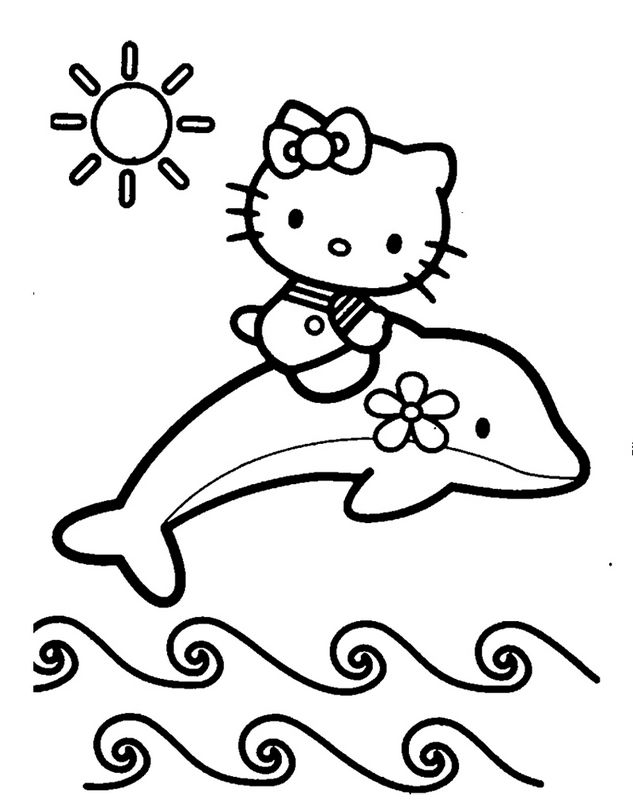 Coloriage de Hello Kitty