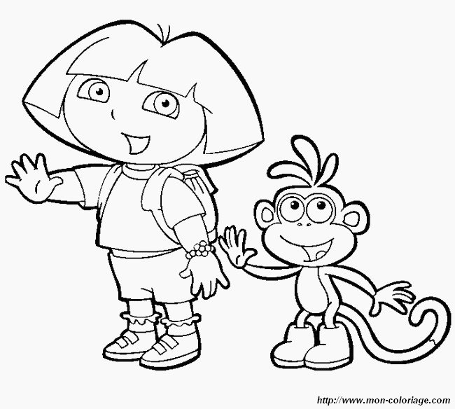 dora et babouche disent bonjour