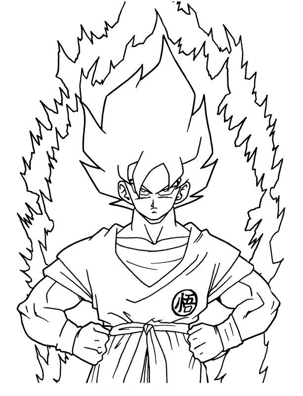 San Goku avec sa transformation