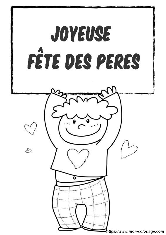 Coloriages pour la fete des peres