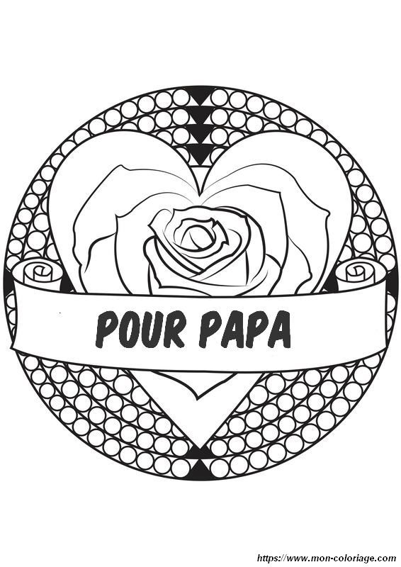 Je te donne une jolie rose papa