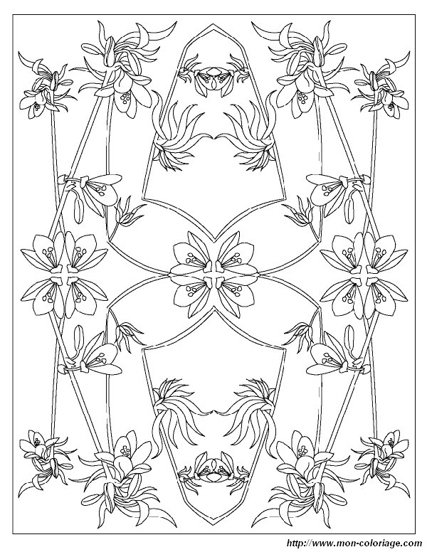 coloriage fleur fleurs  