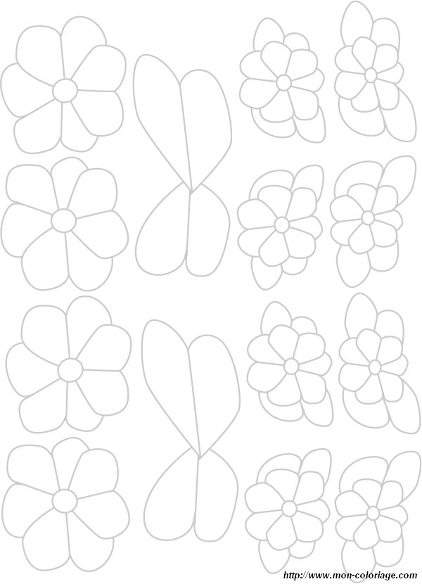 coloriage fleur  