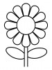 Une marguerite pour colorier