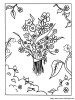 coloriage fleurs bouquets  