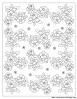 coloriages fleur tapis  