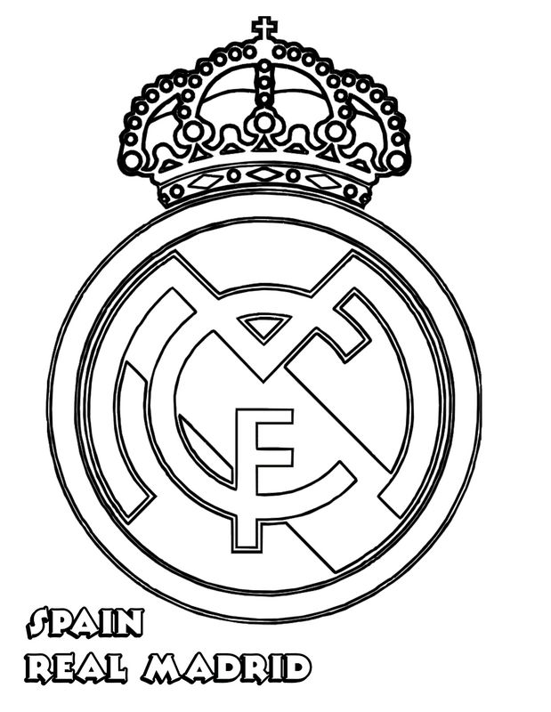 Coloriage de Football dessin  Real  de Madrid   colorier