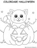 Coloriage de citrouille pour Halloween