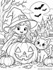 Halloween en coloriage pour les enfants