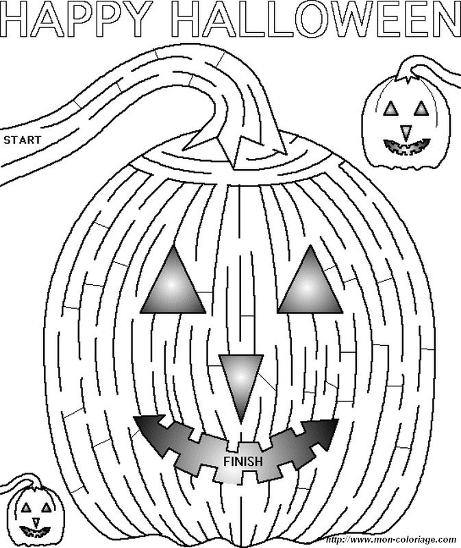 Un jeu de labyrinthe pour halloween