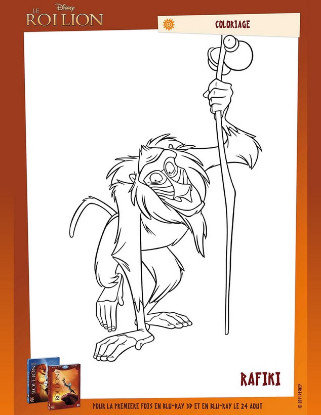 Rafiki le vieux et sage babouin