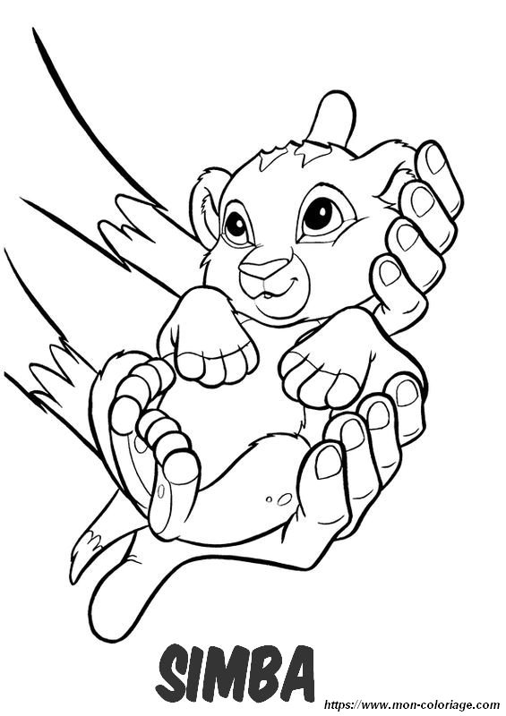 Simba Le Roi Lion Coloriage