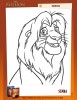 Simba le magnifique et gentil roi lion
