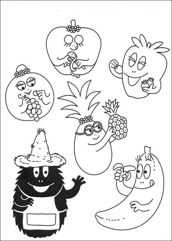 Les Barbapapa en fruits