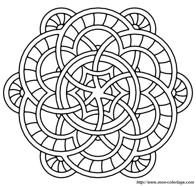 Mandala avec plusieurs cercles