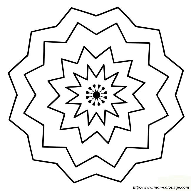 Mandala simple pour les petits