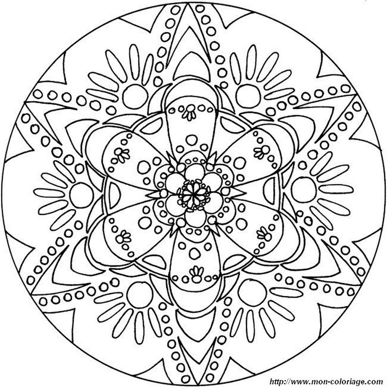 mandala avec des fleurs