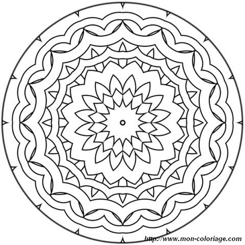 mandala moyennement facile