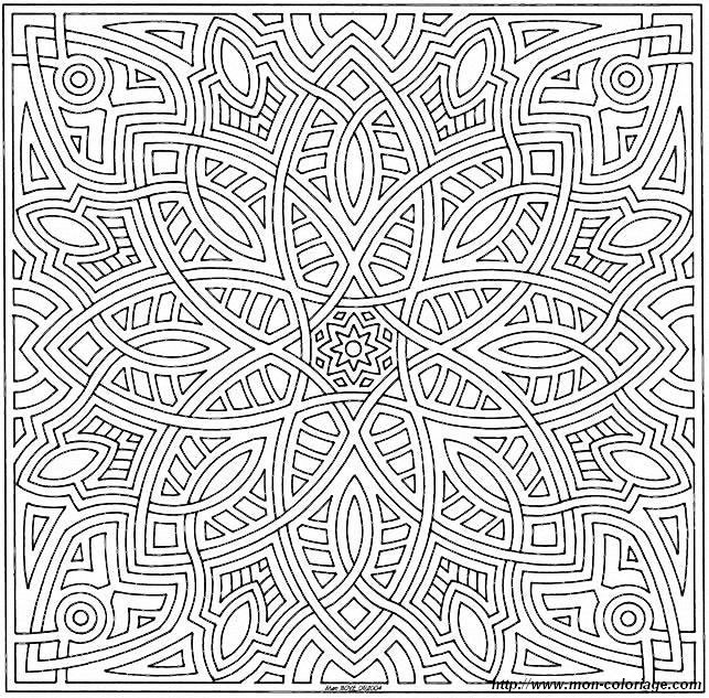 kaleidoscope pattern coloring pages printable - photo #22