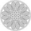 Des coeurs tout autour de ce mandala
