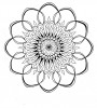 Un mandala sous forme de fleur