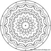 mandala moyennement facile