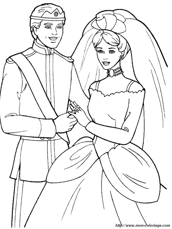 coloriage mariage barbie 5 jpg