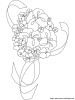 coloriage mariage bouquet  